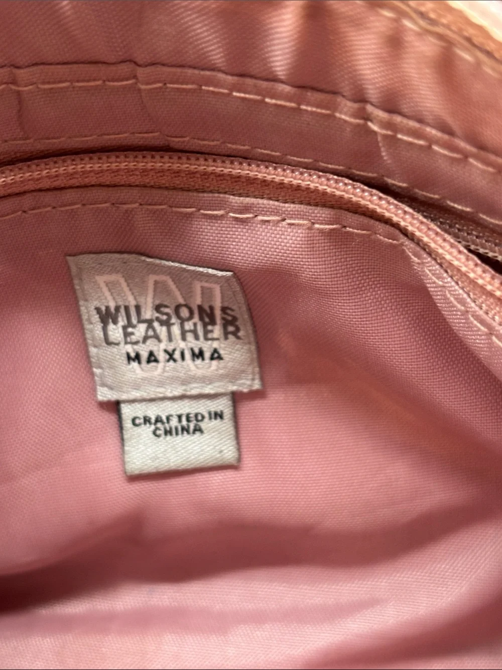 Wilson's Classic Tan Leather Shoulder Bag